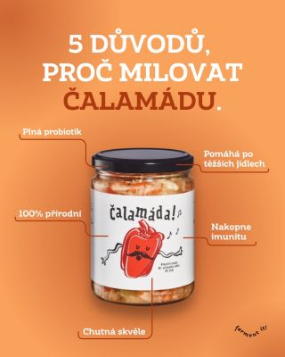 Křupavá, kyselkavá a plná života..to je naše čalamáda 🥬 Proč ji milovat? 🥬Podporuje trávení 🥬 Posiluje imunitu 🥬 Zlepšuje...